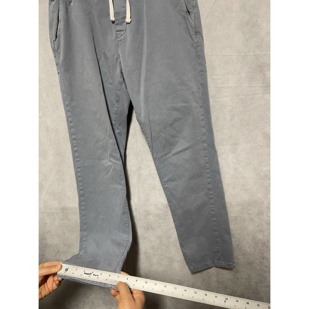Marine Layer Pants Men L Saturday Slim Straight Twill Pull On Chino Drawstrings - Picture 5 of 11